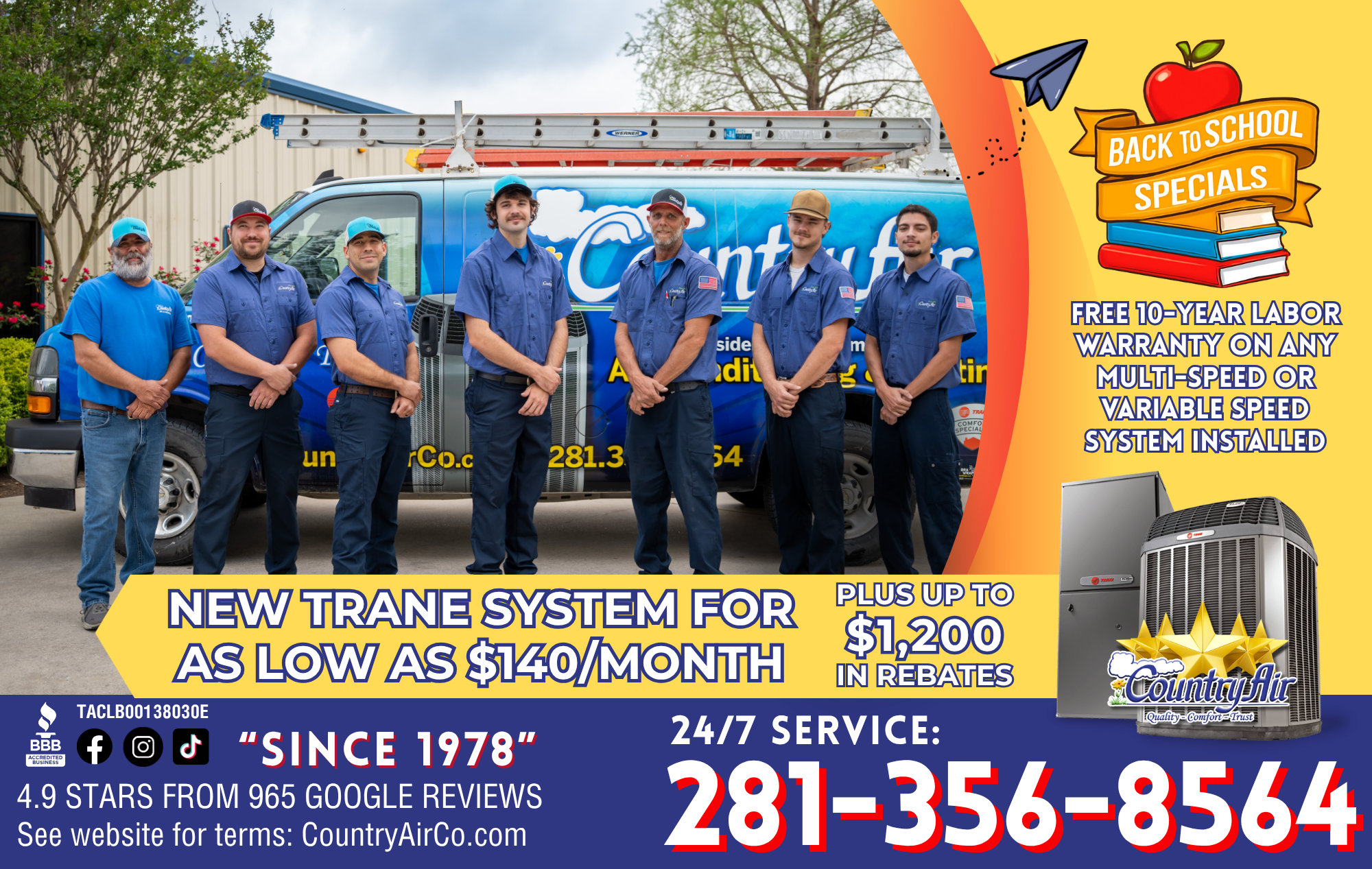 August HVAC promotion